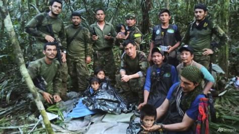 four colombian children found